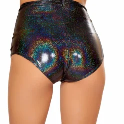 JValentine CLOTHING Black Twinkle High-Waist Short