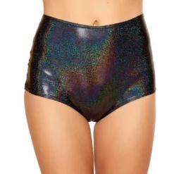 JValentine CLOTHING Black Twinkle High-Waist Short
