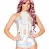 JValentine Hologram Foil High-Waist Short CLOTHING