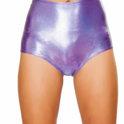 JValentine CLOTHING Lavender Shimmer High-Waist Short