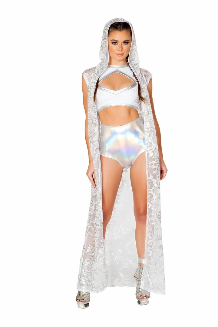 JValentine Icy Sequin Mesh Long Duster 3 JValentine Icy Sequin Mesh Long Duster