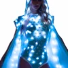 JValentine Aqua Star Light Up Mesh Bodysuit CLOTHING 2 JValentine Aqua Star Light Up Mesh Bodysuit CLOTHING