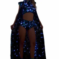 JValentine CLOTHING Aurora Sequin Light Up Crop Top