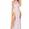 JValentine Pink Shooting Star Mesh Dress CLOTHING