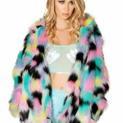 JValentine Hollywood Hip Length Fur Coat CLOTHING