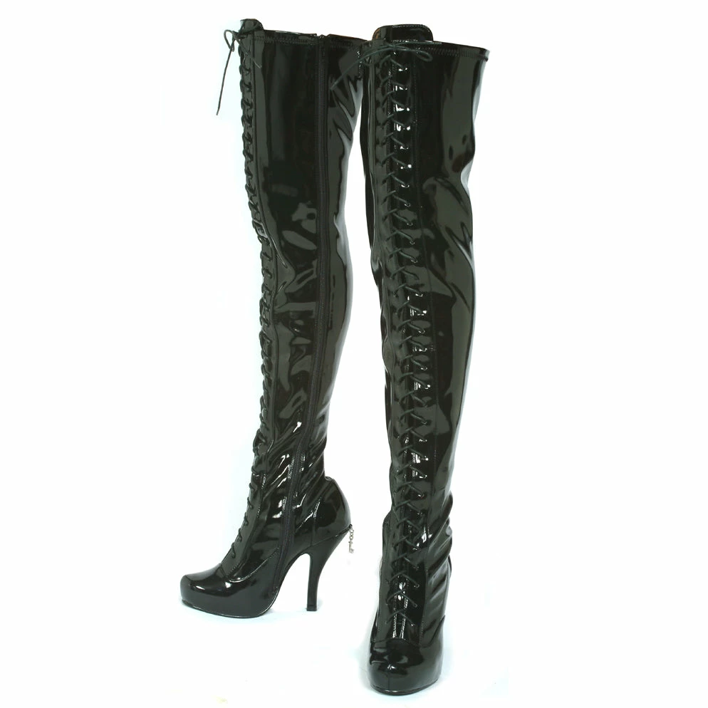 Ellie Shoes 4.5 Concealed PlatformThigh High Boot 3 Ellie Shoes 4.5 Concealed PlatformThigh High Boot