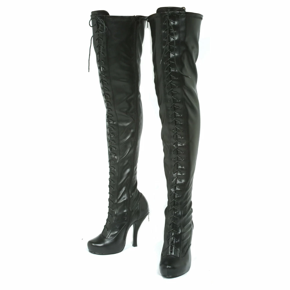Ellie Shoes 4.5 Concealed PlatformThigh High Boot 4 Ellie Shoes 4.5 Concealed PlatformThigh High Boot