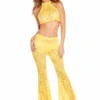 JValentine CLOTHING Bell Bottom Lace Pants