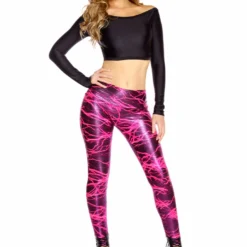JValentine CLOTHING Electric Lighting Leggings