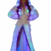 JValentine Flashing Light-Up White Faux Fur Hooded Coat 2 JValentine Flashing Light-Up White Faux Fur Hooded Coat