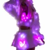 JValentine Flashing Pink Light-Up Faux Fur Skirt
