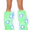 JValentine Furry Light Up Lime Legwarmers Rave Leg Warmers & Wraps 1 JValentine Furry Light Up Lime Legwarmers Rave Leg Warmers & Wraps