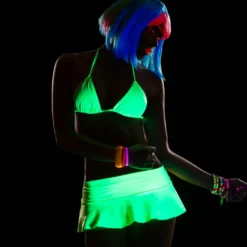 Espiral CLOTHING Wet Look Flirty Mini Skirt